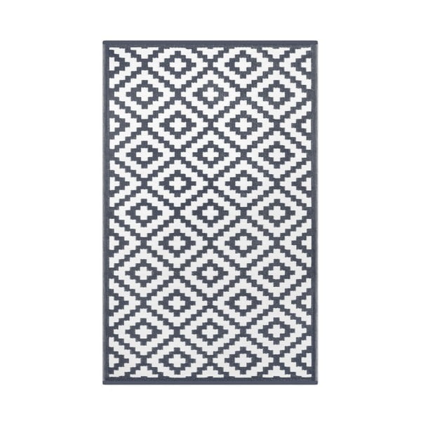 Charro szürke-fehér, kültérre is alkalmas, kétoldalas szőnyeg, 120 x 180 cm - Green Decore