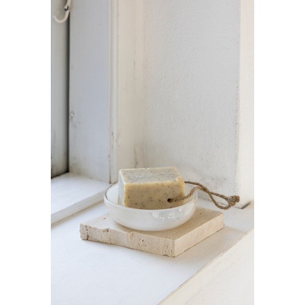 Krémszínű üveg szappantartó Opal – Mette Ditmer Denmark-image-1