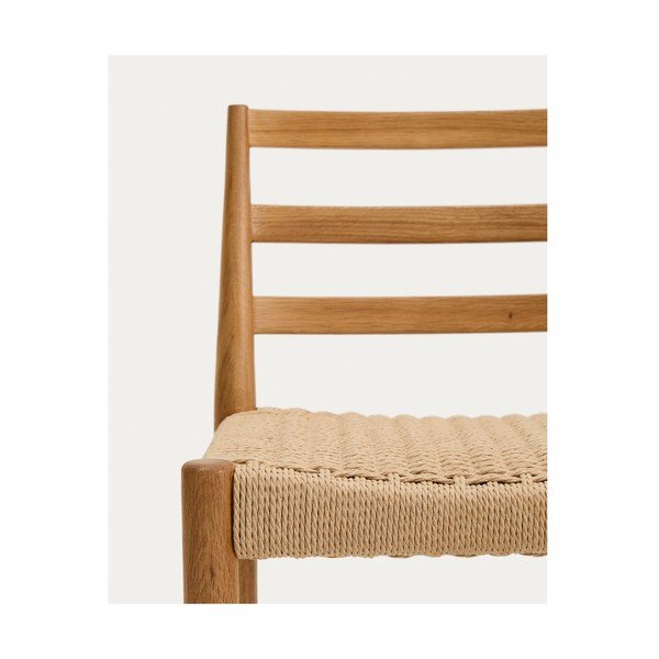 Natúr színű tölgyfa bárszék (ülésmagasság 65 cm) Analy – Kave Home-image-4