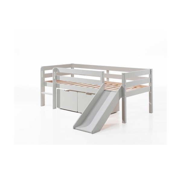 Fehér gyerekágy alatti fiók szett 2 db-os Pino – Vipack-image-1