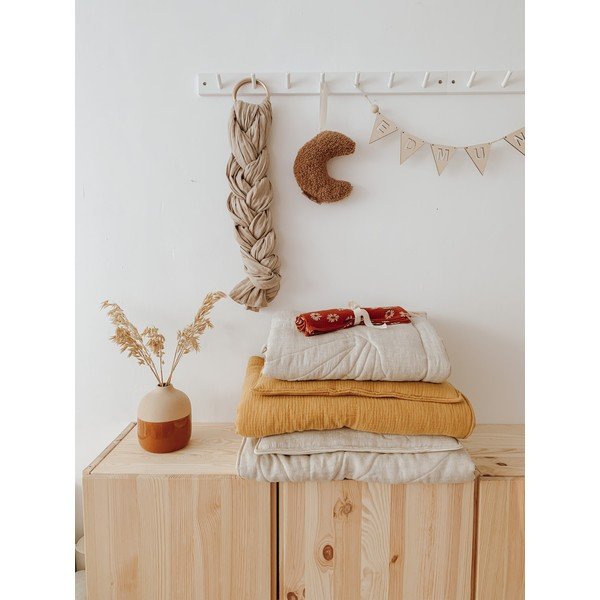 Bézs len ágynemű szett Sand - Moi Mili-image-3