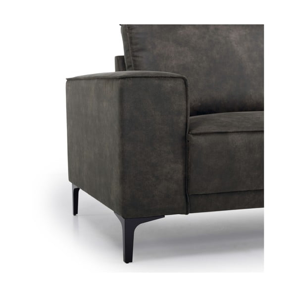 Copenhagen feketésszürke műbőr fotel - Scandic-image-1