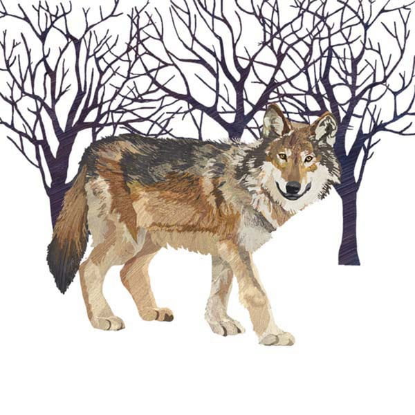 Winter Wolf 10 db-os papírszalvéta szett karácsonyi motívummal - PPD