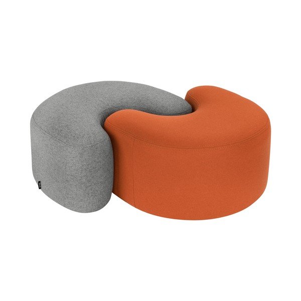 Terrakotta színű gyapjú puff Ü – noo.ma-image-4