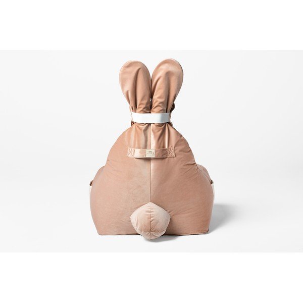 Világos rózsaszín gyerek babzsák Funny Bunny – The Brooklyn Kids-image-4
