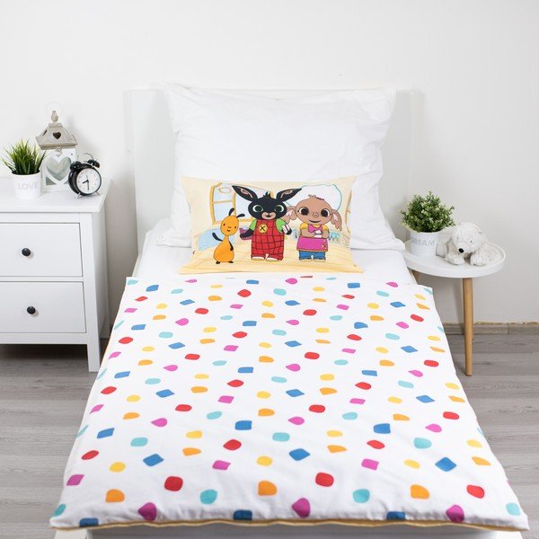 Pamut gyerek ágyneműhuzat babaágyhoz 100x135 cm Králíček Bing Playroom – Jerry Fabrics-image-2