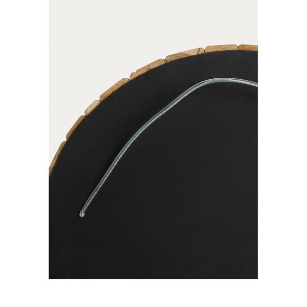 Fali tükör tömörfa kerettel ø 80 cm Eliptic – Kave Home-image-4