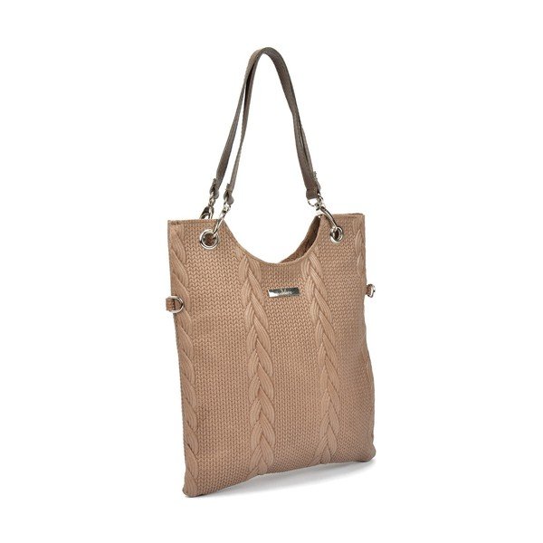 Farria bézs bőr kézitáska - Mangotti Bags-image-1