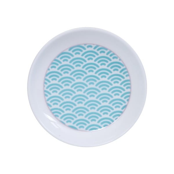Star/Wave kék-fehér tányér, ø 9 cm - Tokyo Design Studio