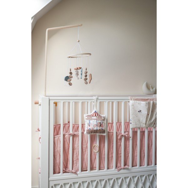 Világos rózsaszín bio pamut rácsvédő 365 cm Blossom Pink – Cam Cam Copenhagen-image-2