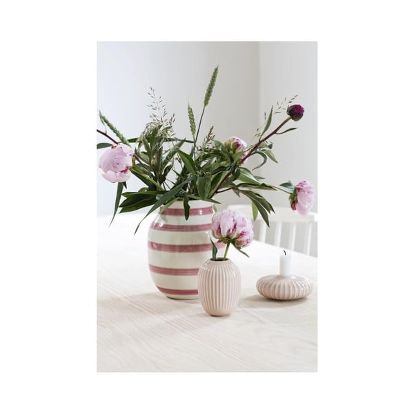 Hammershoi világos rózsaszín agyagkerámia váza, magasság 10 cm - Kähler Design-image-2