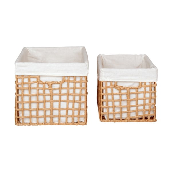 Tárolókosár szett 2 db-os 25x35x22 cm Bustelo – House Nordic-image-3