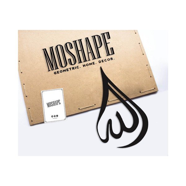 Leave fekete fém fali dekoráció-image-1