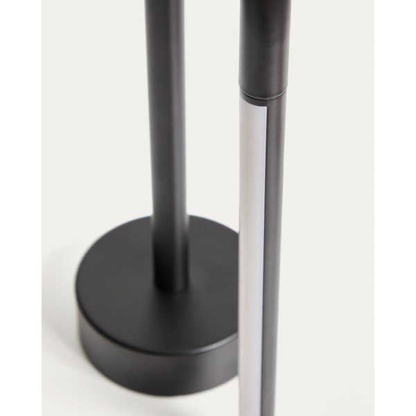 Fekete fém LED asztali lámpa (magasság 30 cm) Bow – Kave Home-image-4