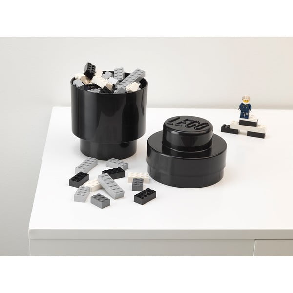Fekete henger alakú tárolódoboz - LEGO®-image-1