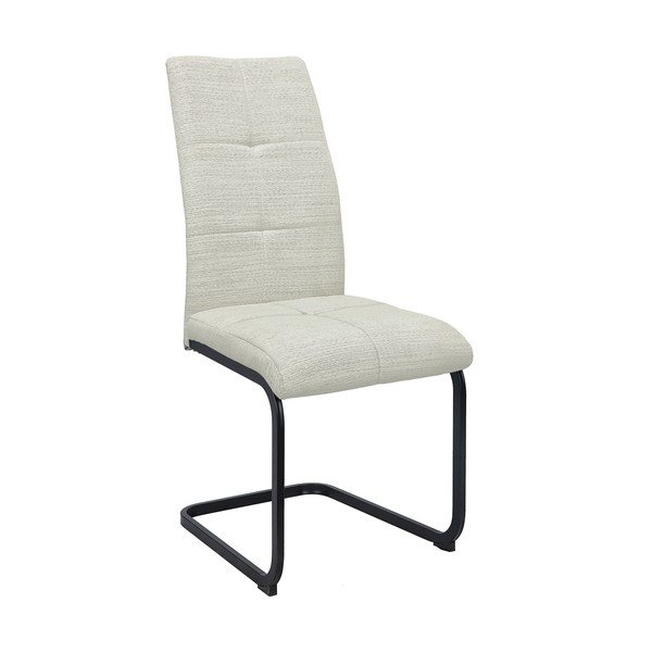 Krémszínű textil étkezőszék szett 2 db-os Calgoty – Støraa