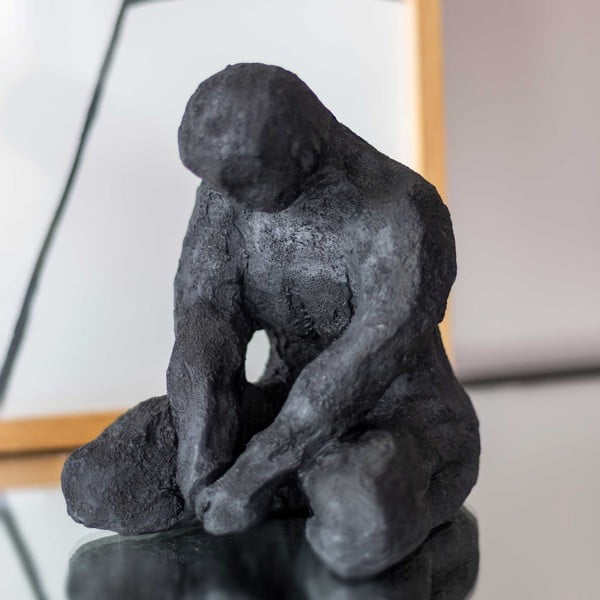 Poligyanta szobor (magasság 15 cm) Meditating Man – Mette Ditmer Denmark-image-4