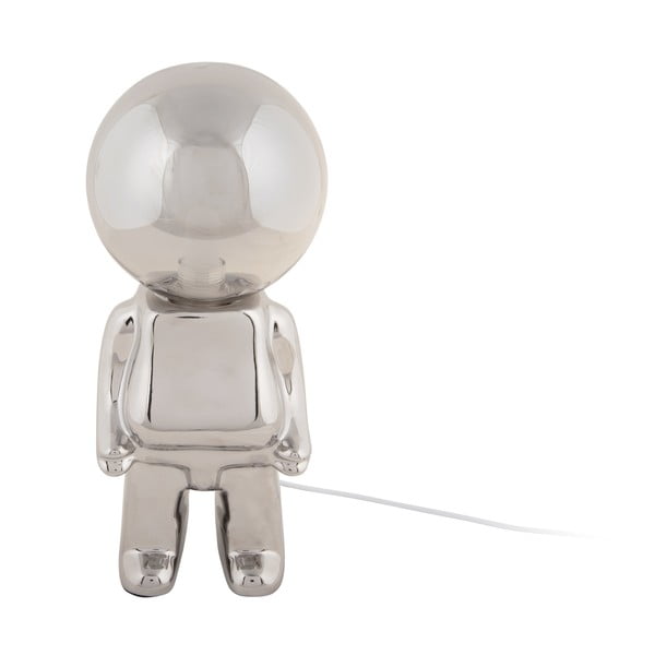 Ezüstszínű LED dimmelhető asztali lámpa üveg búrával (magasság 27 cm) Ross – Leitmotiv-image-2