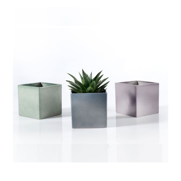 Latina lila kerámia virágcserép, 15 x 15 cm - Big pots-image-2