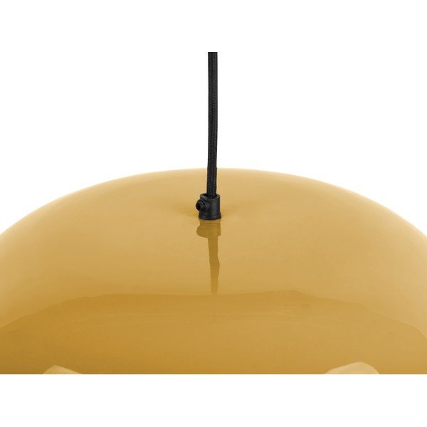 Mustársárga függőlámpa fém búrával ø 50 cm Waved – Leitmotiv-image-1