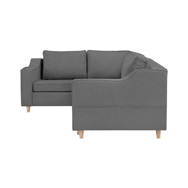 Jonquille szürke négyszemélyes kinyitható kanapé, bal oldali - Mazzini Sofas-image-4