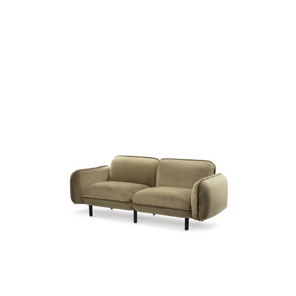 Zöld bársony kanapé 188 cm Bean – EMKO-image-2