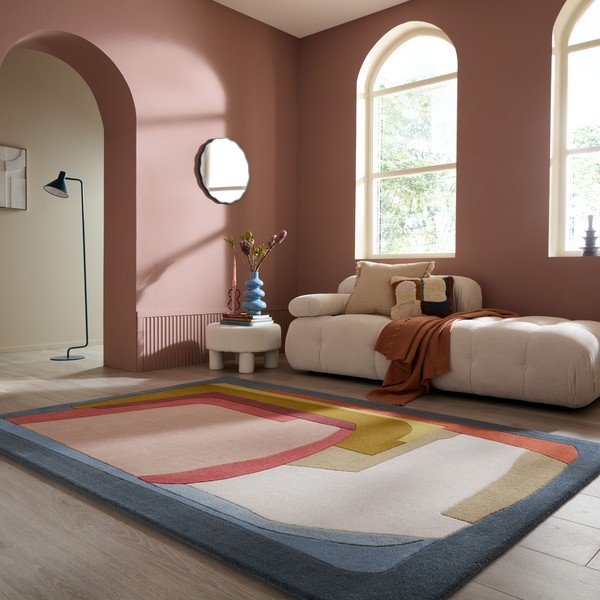 Kézi szövésű gyapjú szőnyeg 140x200 cm Elwin Wool – Flair Rugs-image-1