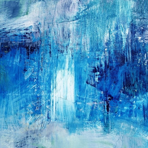 Azul Juniya üvegezett kép, 30 x 30 cm - Insigne