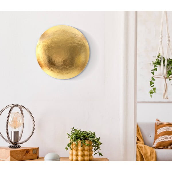 Aranyszínű fali lámpa Goldy Round – Mauro Ferretti-image-1