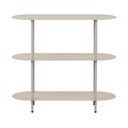 Bézs fém polcos állvány 90x81x31 cm Rieti – House Nordic