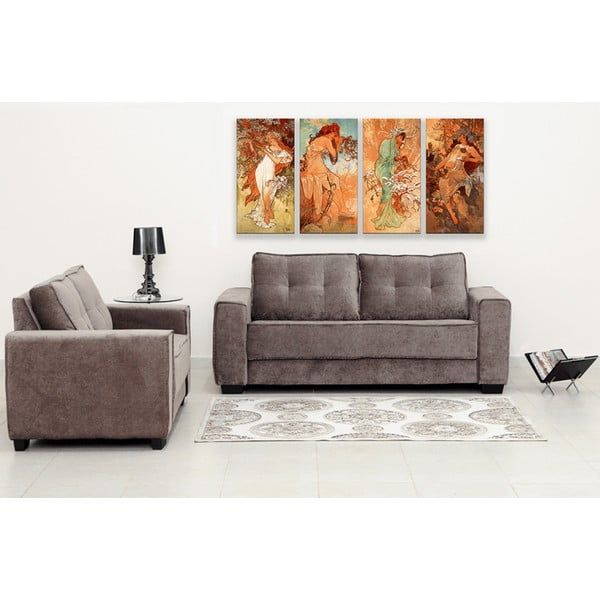 Pory Roku másolat, 80 x 40 cm - Alfons Mucha-image-1