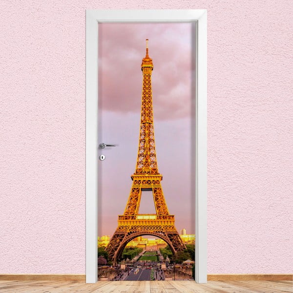 Tour Eiffel öntapadós ajtómatrica, 80 x 215 cm - LineArtistica
