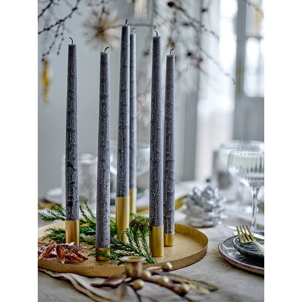 Agyagkerámia gyertyatartó Pine – Bloomingville-image-3