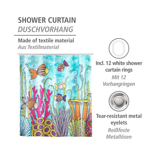Zuhanyfüggöny 180x200 cm Rollin'Art Ocean Life – Wenko-image-4