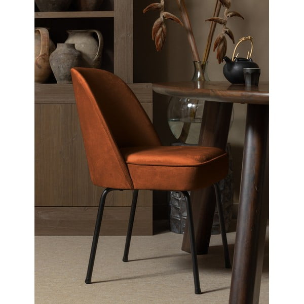 Téglavörös bársony étkezőszék szett 2 db-os Vogue – WOOOD-image-1