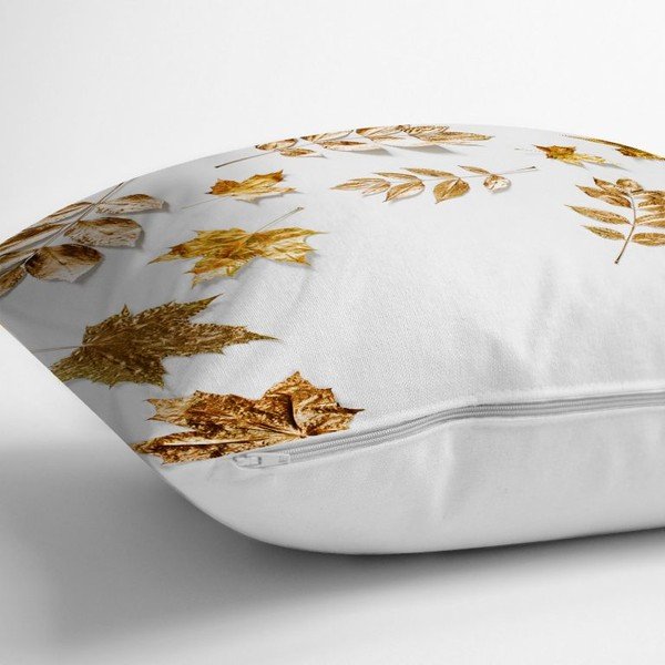 Golden Leaves párnahuzat, 42 x 42 cm - Minimalist Cushion Covers-image-1