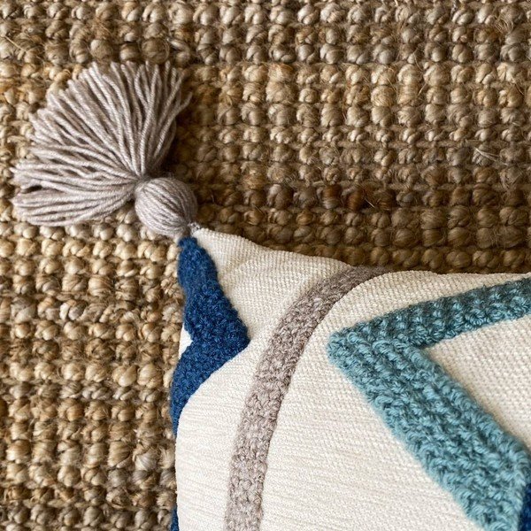 Bethany Tassel lenkeverék párnahuzat, 43 x 43 cm - Joynodes-image-3