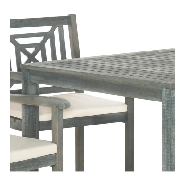 Riva szürke kerti asztal és szék szett, akácfából - Safavieh-image-4