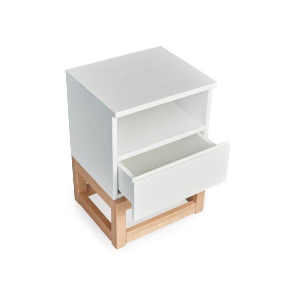 Karin tömör borovi fenyő éjjeliszekrény - SKANDICA-image-2