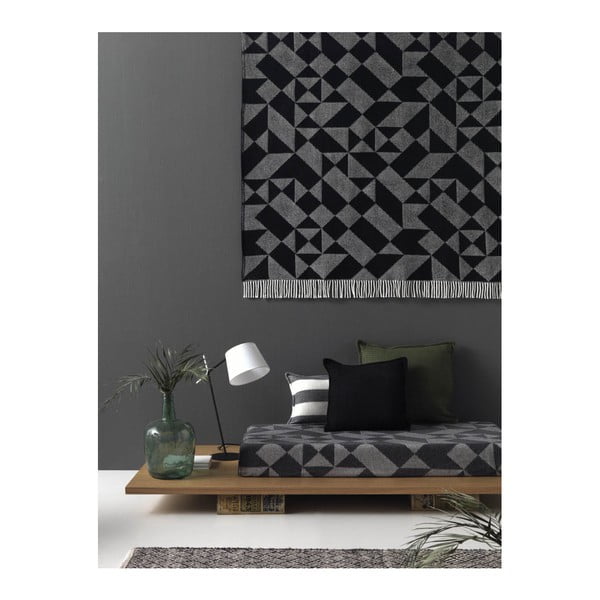 Granite pamut-akril sárga pléd, 140 x 180 cm - Euromant-image-2