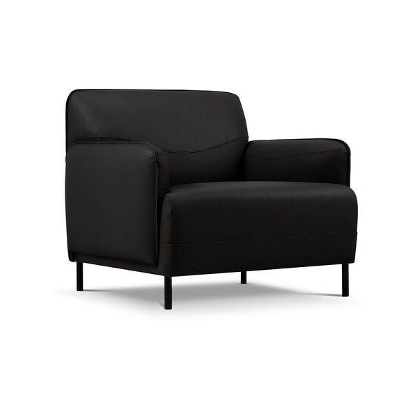 Neso fekete bőr fotel - Windsor & Co Sofas