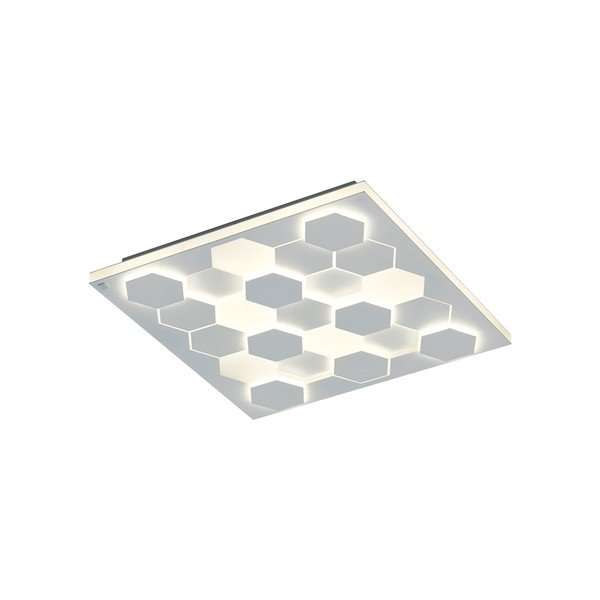 Fehér LED mennyezeti lámpa hangvezérléssel-mobil alkalmazás vezérléssel, fém búrával 55x55 cm Cifavo – CINQUE-image-4