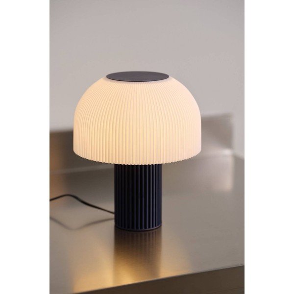 Fehér-kék műanyag asztali lámpa (magasság 29 cm) Maya – Jotex-image-1