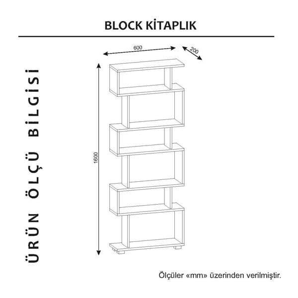 Blok fehér könyvespolc-image-2