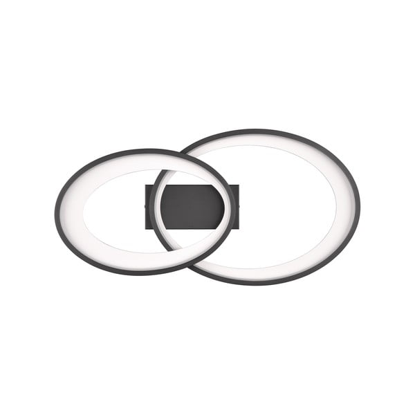 Fekete-fehér LED mennyezeti lámpa 30x57 cm Malaga – Reality-image-3