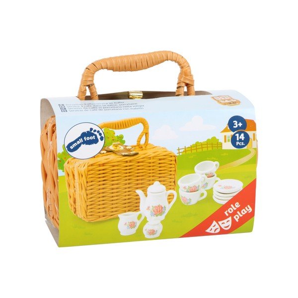 Coffee 14 részes játék porcelán szett bőröndben - Legler-image-3