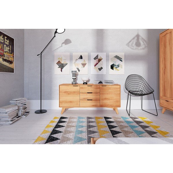 Alacsony bükkfa komód 134x63 cm Greg - The Beds-image-4