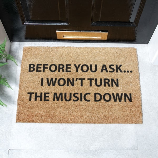 Kókuszrost lábtörlő 40x60 cm Loud Music – Artsy Doormats-image-2