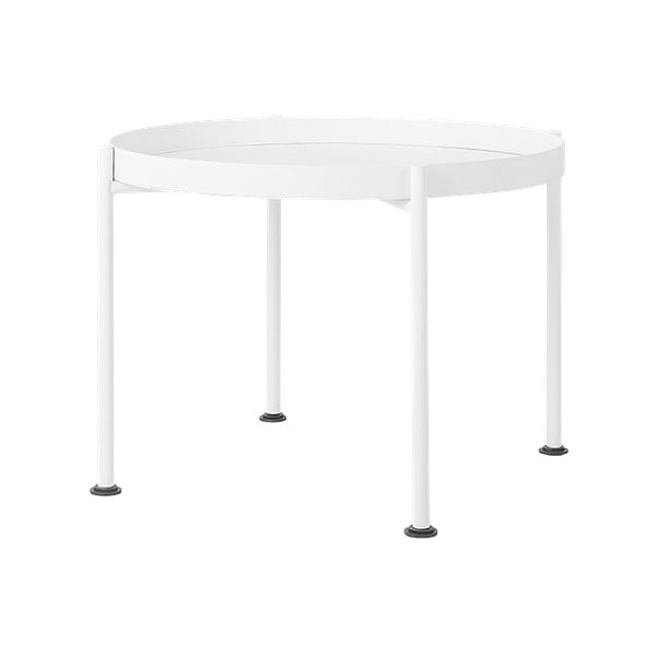 Hanna fehér tárolóasztal, ⌀ 60 cm - Custom Form