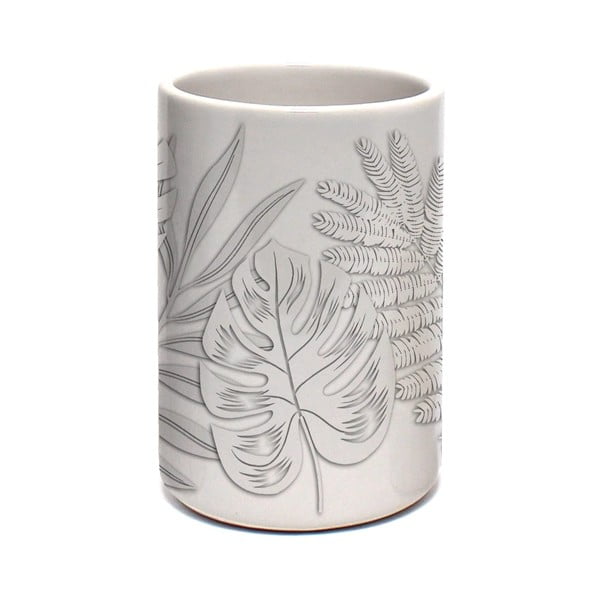 Fehér kerámia fogkefetartó pohár Amber – douceur d'intérieur